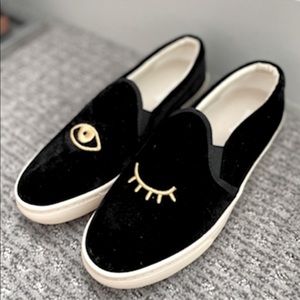 Wink Embroidered Slip On